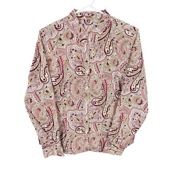 Izod Tops - Izod Womens Parsey Longsleeve Button Up Shirt. Sz.